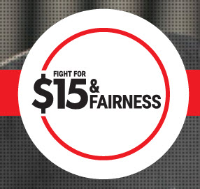logo for Fight for $15 & Fairness 