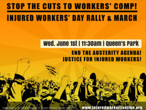 June 1st Injured Workers Day flyer