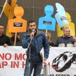 speakers address rally outside Ministry of Labour
