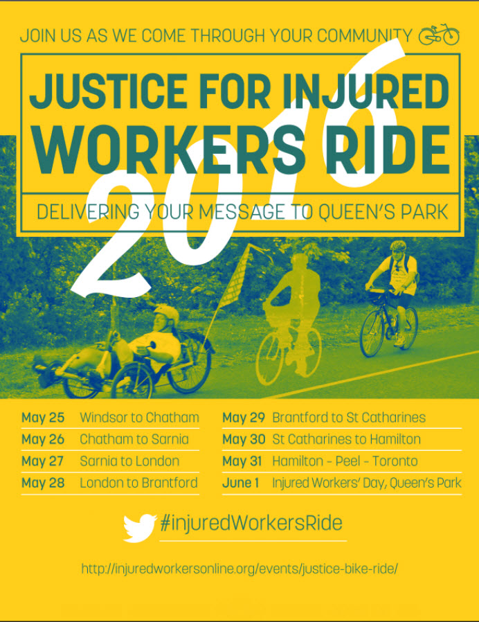 Justice Bike RIde 2016 poster