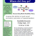 Social assistance outcomes roundtable discussion flyer