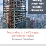 cover of the report Building Decent Jobs From the Ground Up