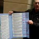 Card with list of media headlines on the WSIB