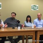 Windosr injured workers & union advocates at press conference
