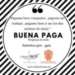 logo for Buena Paga radio program