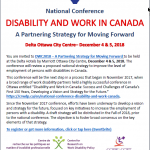Poster National Conference Disability and Work in Canada