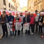 asbestos activists protest in Rome