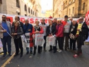 asbestos activists protest in Rome