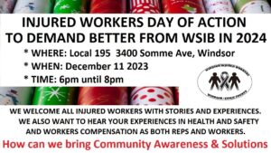 Windsor Day of Action Dec. 11