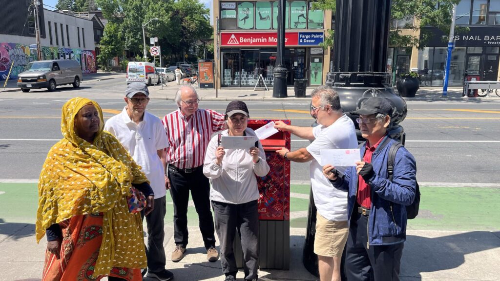 group photo of injured workers