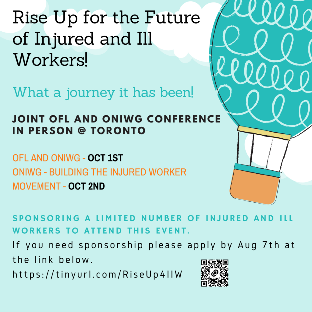 Flyer with registration link https://tinyurl.com/RiseUp4IIW for the ONIWG & OFL conference Oct 1-2