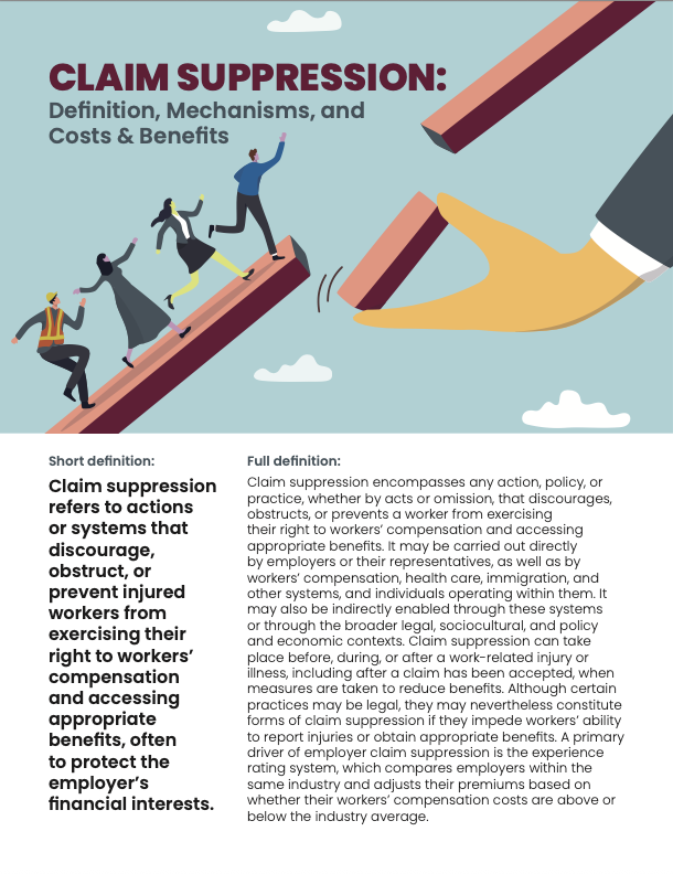 Claim suppression infographic
