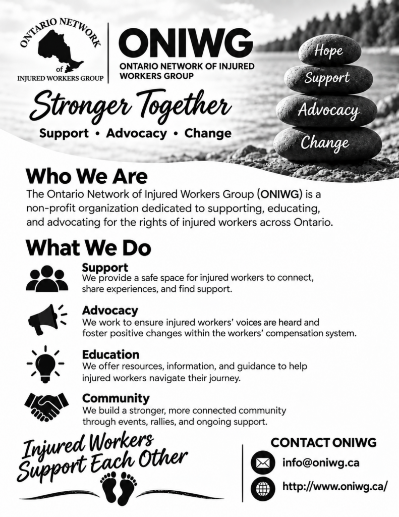 ONIWG poster - who we are, what we do