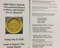 Agenda for the May 25 seminar on McIntyre Powder research