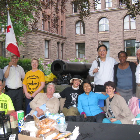 In good company at the 2013 Vigil, Queen's Park