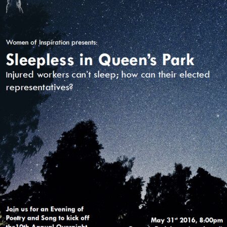 WOI's annual vigil at Quuen's Park