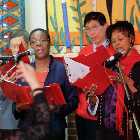 Beryl Brown, injured worker leader and founder of the Justice Singers choir